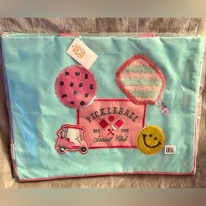 Simply Southern Blue and Pink Pickleball Tote